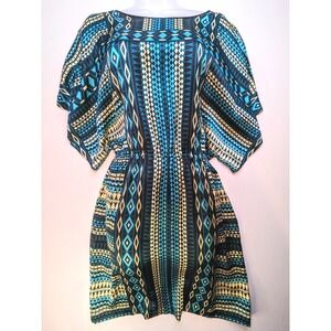 Tyler Boe Silk Mini Boho Dress Womans XS Resort Wear Summer Vacation Lightweight